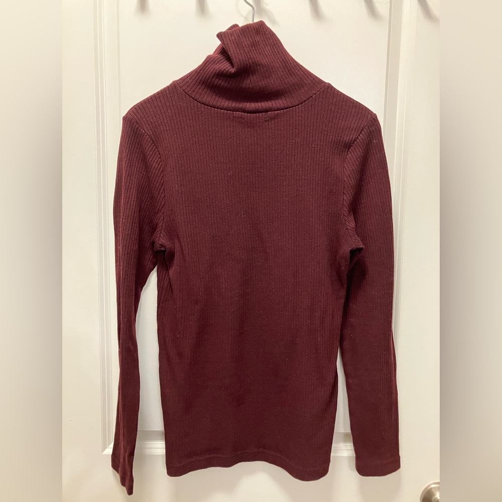 Banana Republic Burgundy Turtleneck Sweater